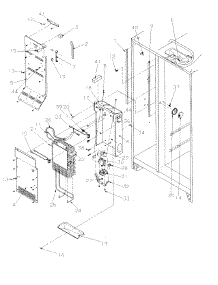 04 - Evaporator And Air Handling parts for Amana Refrigerator SRD526SL / P1184801W L from AppliancePartsPros.com