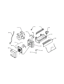 10 - Ice Maker Assy Parts parts for Amana Refrigerator SRD526SL / P1184801W L from AppliancePartsPros.com