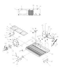 11 - Machine Compartment parts for Amana Refrigerator SRD526SL / P1184801W L from AppliancePartsPros.com