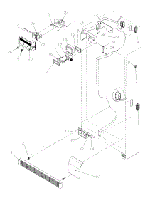 15 - Refrigerator / Freezer Controls & Cabinet parts for Amana Refrigerator SRD526SL / P1184801W L from AppliancePartsPros.com
