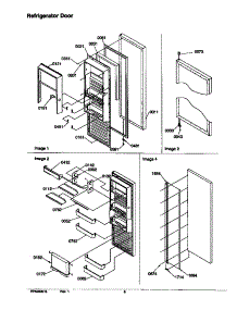 11 - Ref Door parts for Amana Refrigerator SRD526SW / P1184802W W from AppliancePartsPros.com