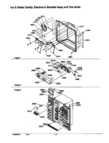 07 - Ice & Water Cav / Elec Assy & Toe Grille parts for Amana Refrigerator SRD526TW / P1310201W W from AppliancePartsPros.com