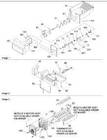 09 - Ice Bucket Auger & Ice Maker Parts parts for Amana Refrigerator SRD528VE / P1320402W E from AppliancePartsPros.com