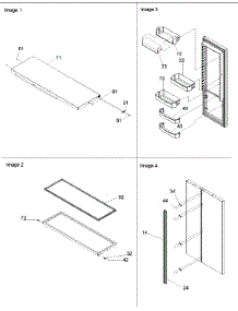 13 - Refrigerator Door, Trim & Handles parts for Amana Refrigerator SRD528VE / P1320402W E from AppliancePartsPros.com