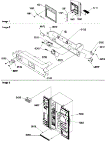05 - Facade Dispenser Cover, Elec Brkt Assy parts for Amana Refrigerator SRD528VW / P1320402W W from AppliancePartsPros.com