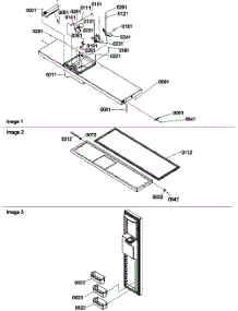06 - Freezer Door parts for Amana Refrigerator SRD528VW / P1320402W W from AppliancePartsPros.com