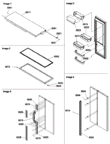 11 - Refrigerator Door, Door Trim And Handles parts for Amana Refrigerator SRD528VW / P1320402W W from AppliancePartsPros.com