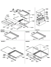 12 - Shelves, Deli, And Crisper Assemblies parts for Amana Refrigerator SRDE27S3E / P1190602W E from AppliancePartsPros.com