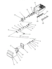 03 - Crushed Ice Bucket parts for Amana Refrigerator SRDE27S3L / P1190601W L from AppliancePartsPros.com