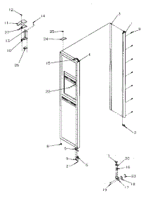 07 - Fz Door parts for Amana Refrigerator SRDE27S3L / P1190601W L from AppliancePartsPros.com