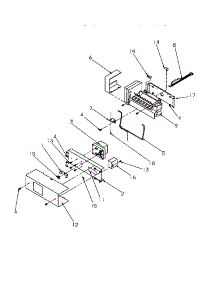 11 - Ice Maker parts for Amana Refrigerator SRDE27S3W / P1190601W W from AppliancePartsPros.com