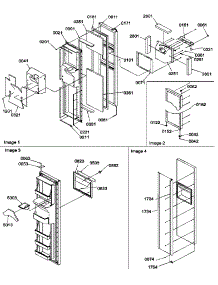 04 - Fz Door parts for Amana Refrigerator SRDE27S3W / P1190602W W from AppliancePartsPros.com