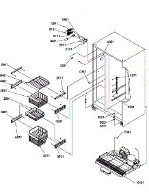 05 - Fz Shelves And Light parts for Amana Refrigerator SRDE27S3W / P1190602W W from AppliancePartsPros.com