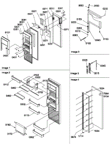 11 - Ref Door parts for Amana Refrigerator SRDE327S3E / P1307103W E from AppliancePartsPros.com