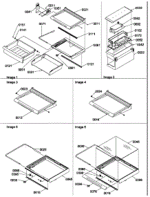 03 - Deli, Shelves, Crisper Assemblies & Acs parts for Amana Refrigerator SRDE327S3L / P1307101W L from AppliancePartsPros.com