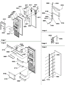 11 - Ref Door parts for Amana Refrigerator SRDE327S3L / P1312501W L from AppliancePartsPros.com