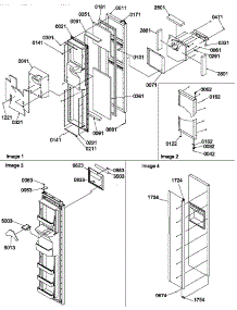 05 - Fz Door parts for Amana Refrigerator SRDE327S3W / P1307106W W from AppliancePartsPros.com