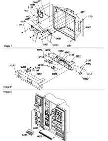 09 - Ice-Water Cav / Elec Brkt Assy / Toe Grille parts for Amana Refrigerator SRDE327S3W / P1307106W W from AppliancePartsPros.com