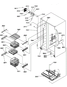 06 - Fz Shelves And Light parts for Amana Refrigerator SRDE520SBW / P1183104W W from AppliancePartsPros.com