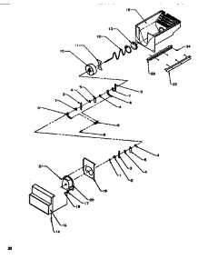 03 - Crushed Ice Bucket parts for Amana Refrigerator SRDE520SBW / P1183102W W from AppliancePartsPros.com