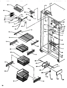 09 - Fz Shelving & Ref Light parts for Amana Refrigerator SRDE520SBW / P1183102W W from AppliancePartsPros.com