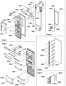 11 - Ref Door parts for Amana Refrigerator SRDE520SW / P1183103W W from AppliancePartsPros.com