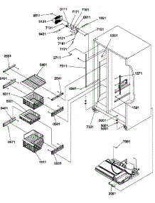 05 - Fz Shelves And Light parts for Amana Refrigerator SRDE520TBW / P1312402W W from AppliancePartsPros.com