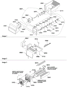 08 - Ice Bucket Auger And Ice Maker Parts parts for Amana Refrigerator SRDE522VE / P1320304W E from AppliancePartsPros.com