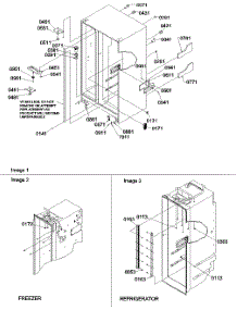 02 - Cabinet Parts parts for Amana Refrigerator SRDE522VW / P1320304W W from AppliancePartsPros.com