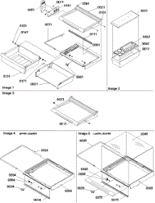 03 - Deli, Shelves, Crisper Assy parts for Amana Refrigerator SRDE522VW / P1320304W W from AppliancePartsPros.com