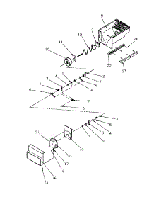 02 - Crushed Ice Bucket parts for Amana Refrigerator SRDE528SBW / P1184902W W from AppliancePartsPros.com