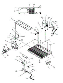 10 - Machine Compartment parts for Amana Refrigerator SRDE528SBW / P1184902W W from AppliancePartsPros.com