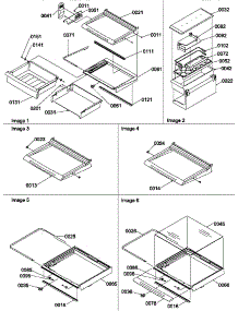 03 - Deli, Shelves, Crisper Assemblies & Acs parts for Amana Refrigerator SRDE528TBW / P1310302W W from AppliancePartsPros.com
