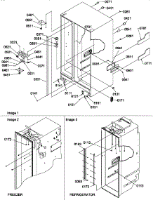 02 - Cabinet Parts parts for Amana Refrigerator SRDE528TBW / P1312602W W from AppliancePartsPros.com