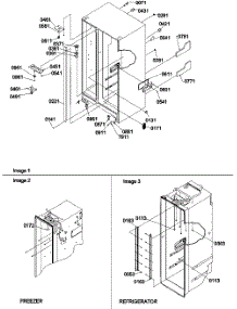 02 - Cabinet Parts parts for Amana Refrigerator SRDE528VW / P1320403W W from AppliancePartsPros.com