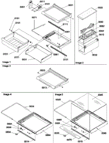 03 - Deli, Shelves, Crisper Assy parts for Amana Refrigerator SRDE528VW / P1320403W W from AppliancePartsPros.com