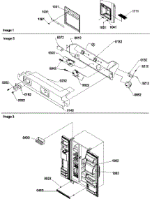 05 - Facade Dispenser Cover, Elec Brkt Assy parts for Amana Refrigerator SRDE528VW / P1320403W W from AppliancePartsPros.com