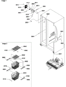07 - Freezer Shelves And Lights parts for Amana Refrigerator SRDE528VW / P1320403W W from AppliancePartsPros.com