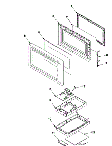 02 - Control Panel / Door Assembly parts for Samsung Microwave SRH1230ZS from AppliancePartsPros.com