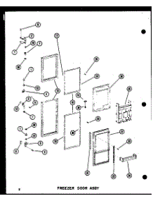 07 - Fz Door Assy parts for Amana Refrigerator SRI19B-L / P7332048W L from AppliancePartsPros.com