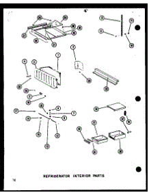 14 - Ref Interior Parts parts for Amana Refrigerator SRI19C-A / P7332054W A from AppliancePartsPros.com