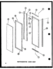 12 - Ref Door Assy parts for Amana Refrigerator SRI19C-C / P7390005W C from AppliancePartsPros.com