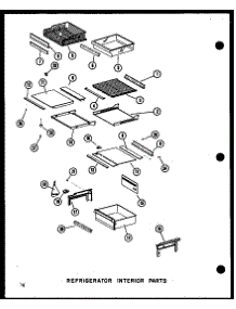 15 - Ref Interior Parts parts for Amana Refrigerator SRI19D / P7390015W from AppliancePartsPros.com
