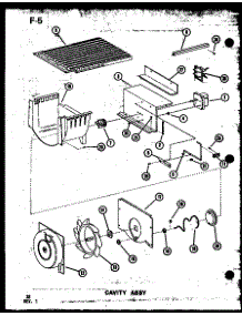 03 - Cavity Assy parts for Amana Refrigerator SRI19E1 / P7487016W from AppliancePartsPros.com