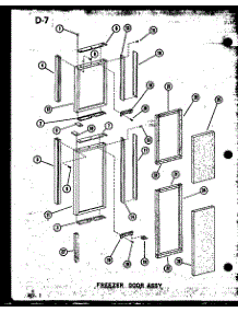 07 - Fz Door Assy parts for Amana Refrigerator SRI19E1 / P7487016W from AppliancePartsPros.com