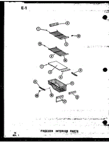09 - Fz Interior Parts parts for Amana Refrigerator SRI19E1 / P7487016W from AppliancePartsPros.com