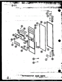 13 - Ref Door Parts parts for Amana Refrigerator SRI19E1 / P7487016W from AppliancePartsPros.com