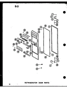 13 - Ref Door Parts parts for Amana Refrigerator SRI19E-G / P7487005W G from AppliancePartsPros.com