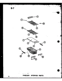 09 - Fz Interior Parts parts for Amana Refrigerator SRI19E-L / P7487005W L from AppliancePartsPros.com