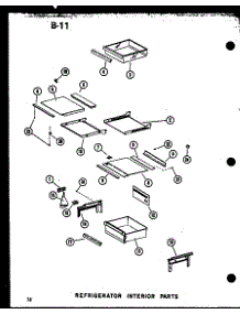 15 - Ref Interior Parts parts for Amana Refrigerator SRI19E-L / P7487005W L from AppliancePartsPros.com